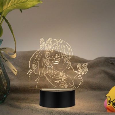 Kanao Tsuyuri Character From Demon Slayer Anime Night Lamp